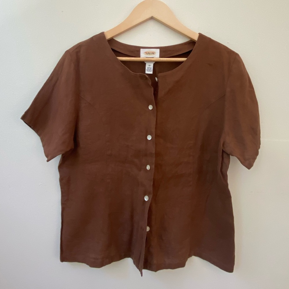 Vintage Talbots Linen Top